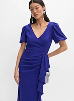 Robe à manches bouffantes