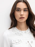 Joseph Ribkoff - Rhinestone Denim Jacket