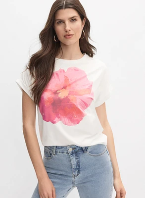 Floral Front T-Shirt