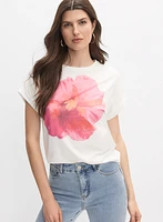 Floral Front T-Shirt