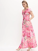 BA Nites - Floral Off-The-Shoulder Dress
