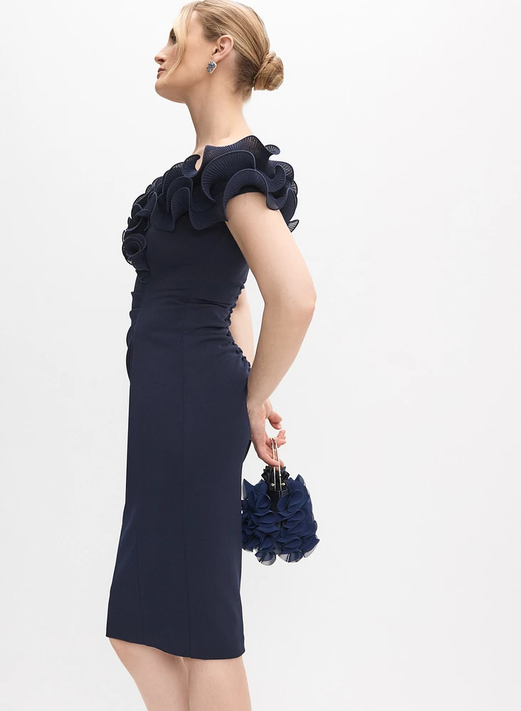 Ruffled Off-The-Shoulder Dress
