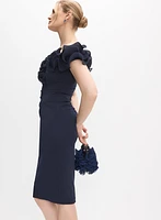 Ruffled Off-The-Shoulder Dress