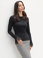 Lace Cuff Detail Top