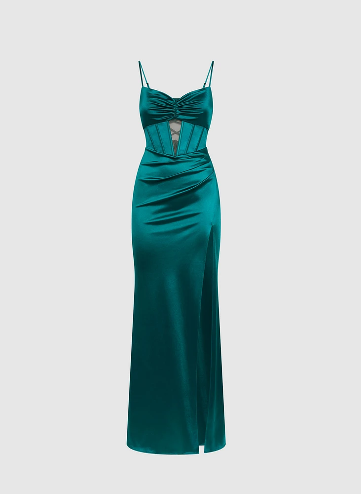 Robe-corset à découpes