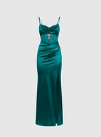 Robe-corset à découpes