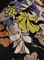 Robe florale en chiffon