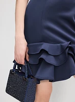 Robe à ourlet volanté