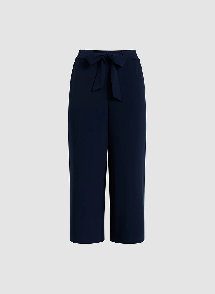 Pantalon ceinturé à enfiler