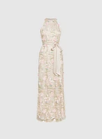 Robe florale en relief