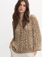 Blouse à motif abstrait