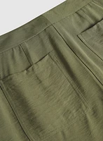 Cuffed Straight-Leg Pants