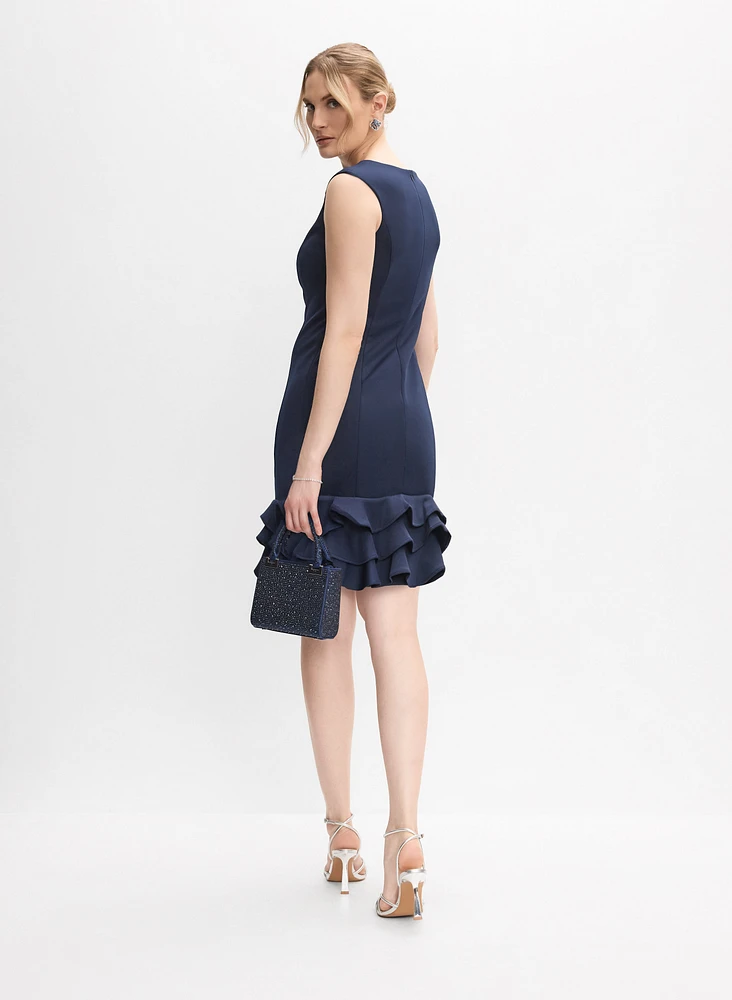 Robe à ourlet volanté