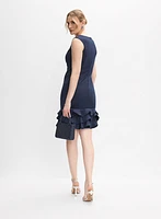 Robe à ourlet volanté