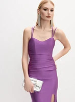 Lace-Up Back Dress