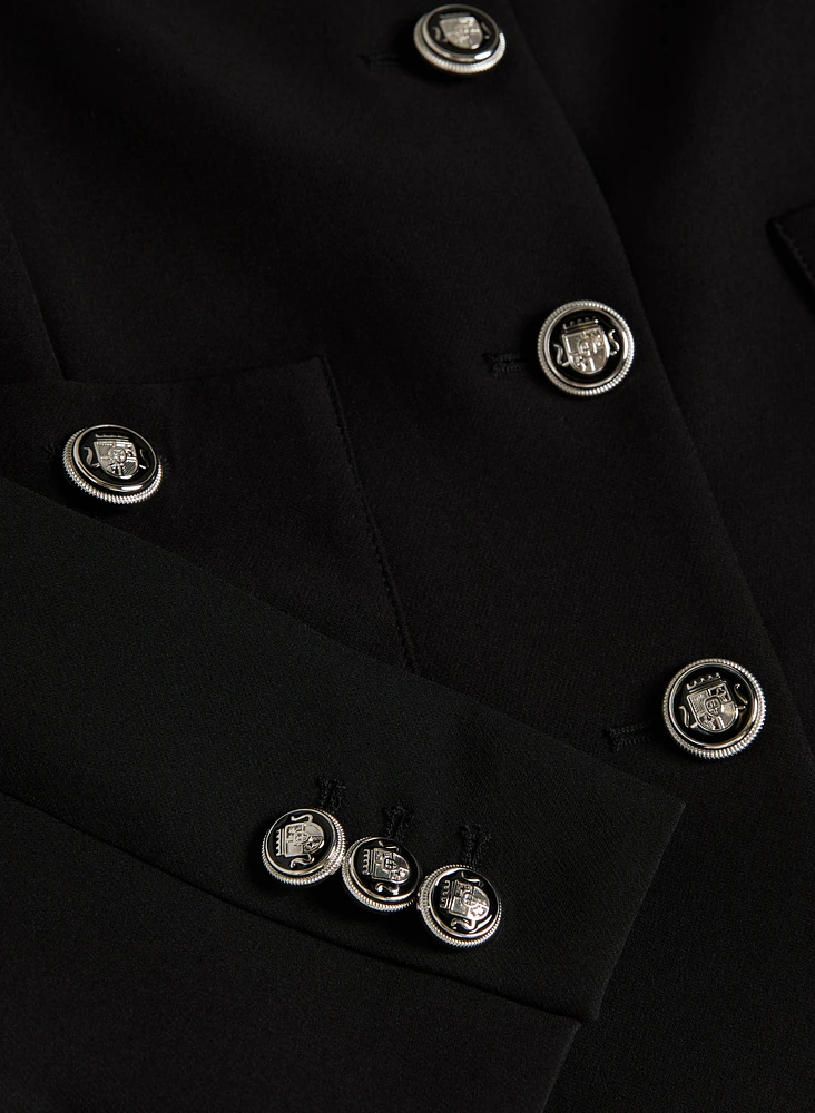 Short Collarless Jacket