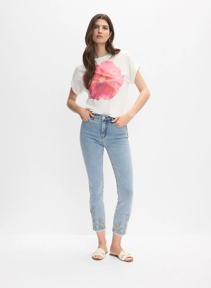 Floral Front T-Shirt