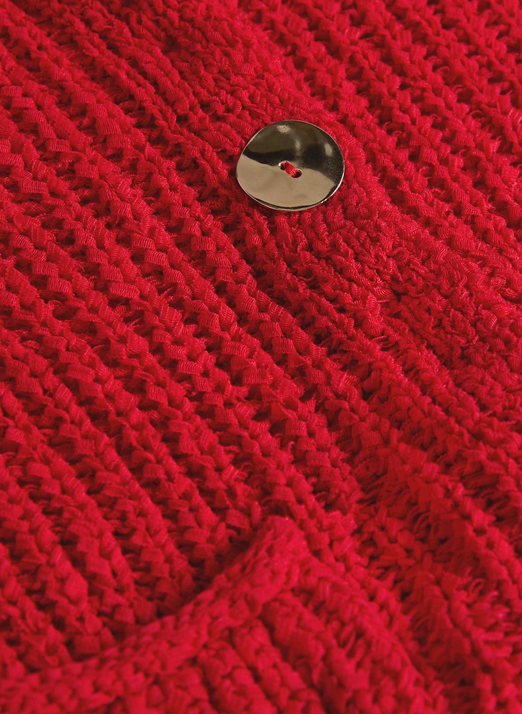 Cardigan en tricot sans manches