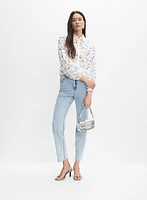 Floral Eyelet Embroidered Blouse