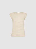 Textured Jacquard Knit Top