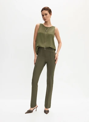 Blouse ras-du-cou et pantalon Madison à jambe étroite