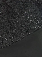 Robe à bustier en paillettes