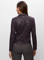 Vex - Veste en faux suède à détails métalliques