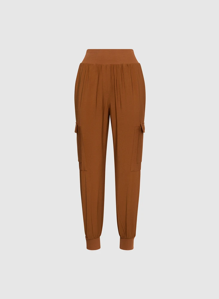 Pantalon à enfiler poches cargo
