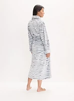Robe de chambre à motif zèbre