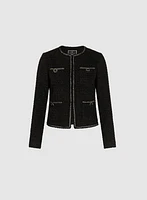 Veste en bouclé à boutons