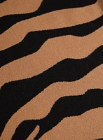 Animal Jacquard Knit Dress