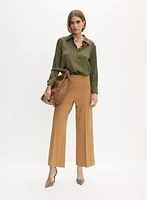 Wide Leg Culotte Pants