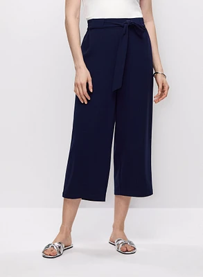 Pantalon ceinturé à enfiler