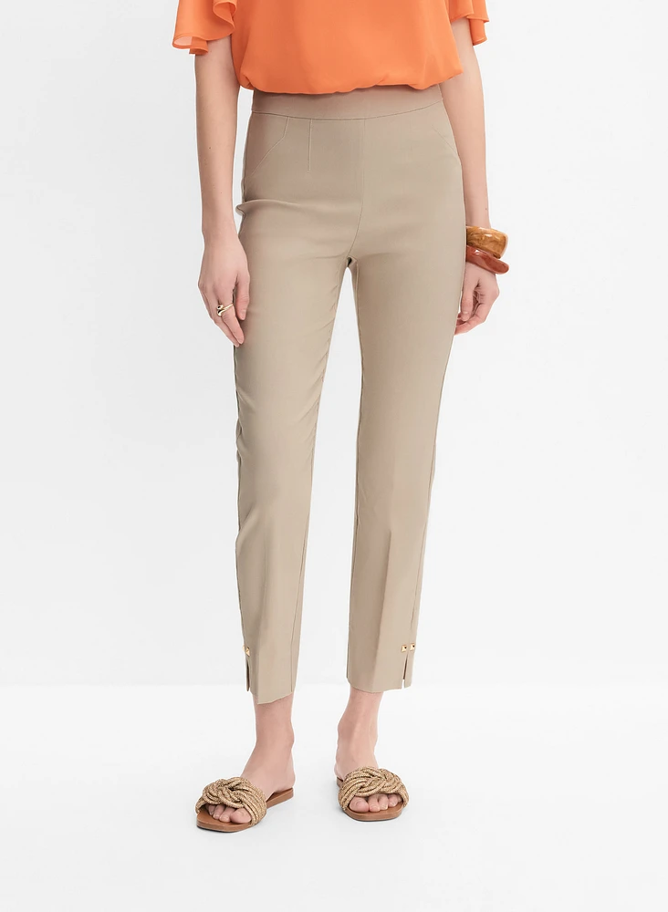 Pantalon à jambe étroite enfiler
