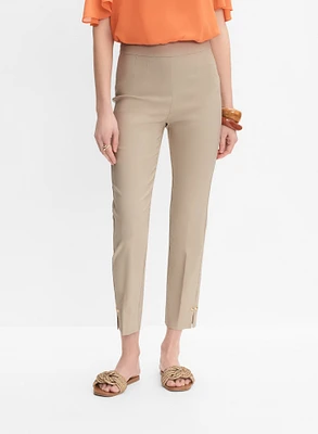 Pantalon à jambe étroite enfiler