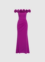 Rosette Detail Dress