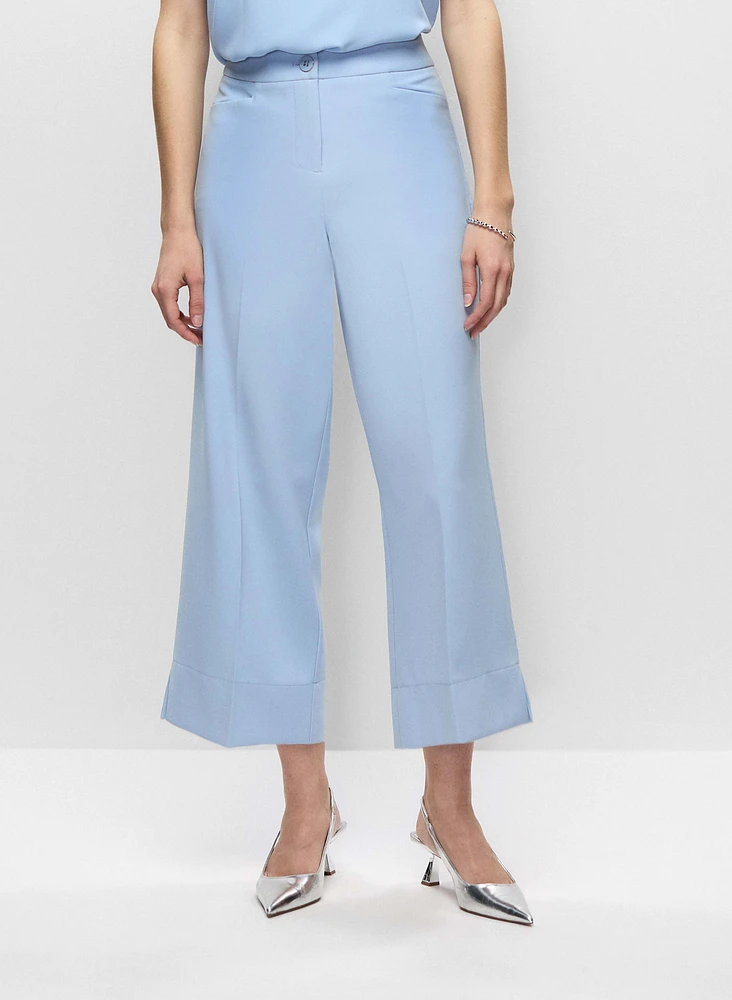 Pantalon habillé à ourlet large