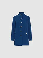 Manteau boutonné en tricotine