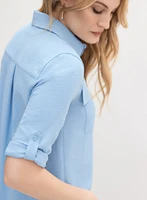 Utility Button-Up Blouse