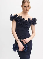Ruffled Off-The-Shoulder Dress