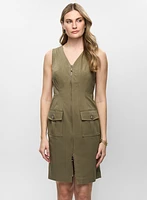 Short Zip-Front Dress