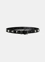 Studded Vegan Leather Belt