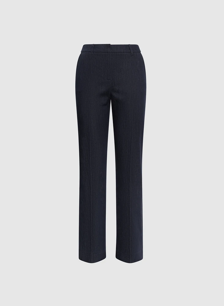 Flare-Leg Denim Pants