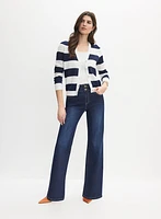 Stripe Knit Cardigan