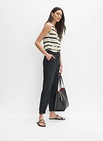 Striped Knit Vest