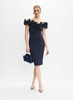 Ruffled Off-The-Shoulder Dress