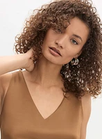 Essential V-Neck Satin Tank Top