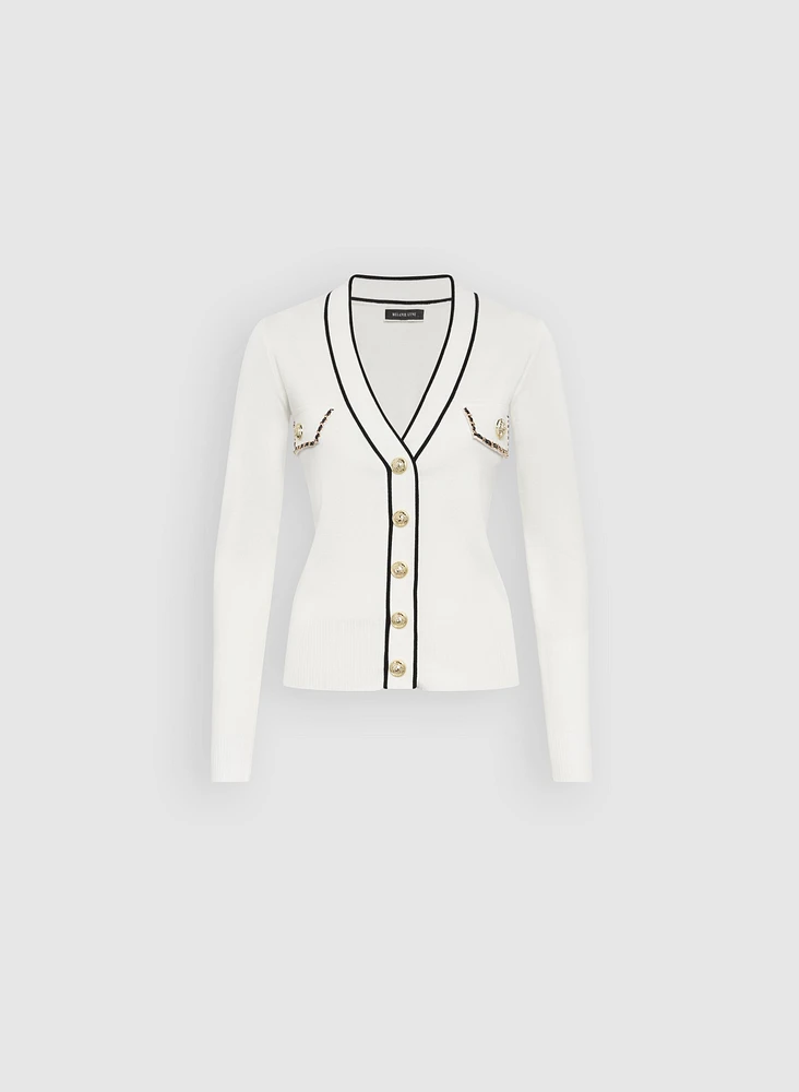 Chain Button Cardigan