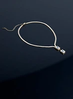 Collier à pendentif de zircons cubiques