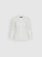Cardigan à bordures festonnées